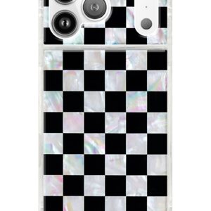 Checkered Mother of Pearl iPhone Case