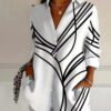 Vintage Casual Long Sleeve Blouse