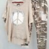 Ladies Camouflage Printed Casual Two-piece Suit
