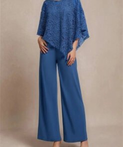 Elegant Plain Round Neck Long Sleeve Two Piece Set
